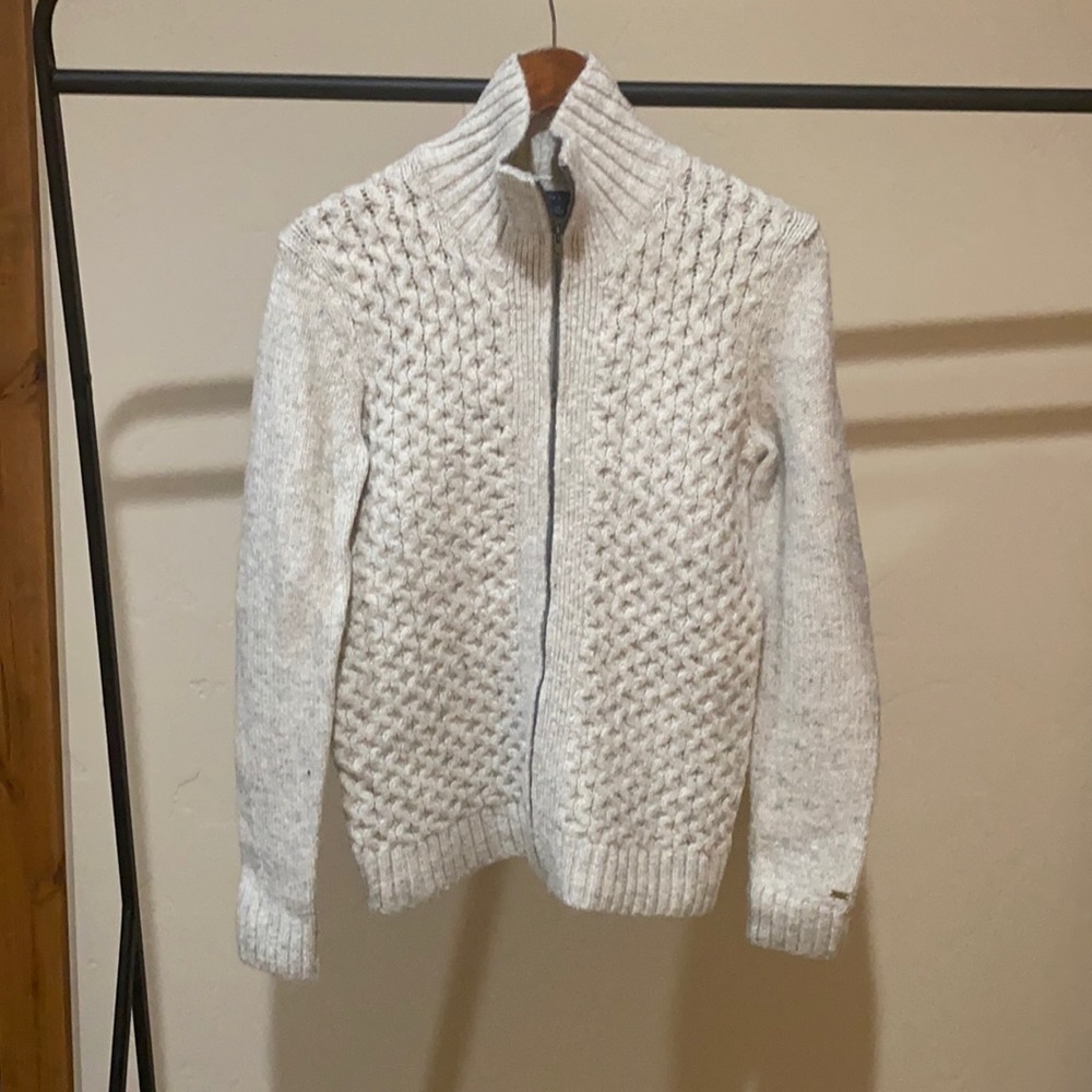 Zipper front sweater